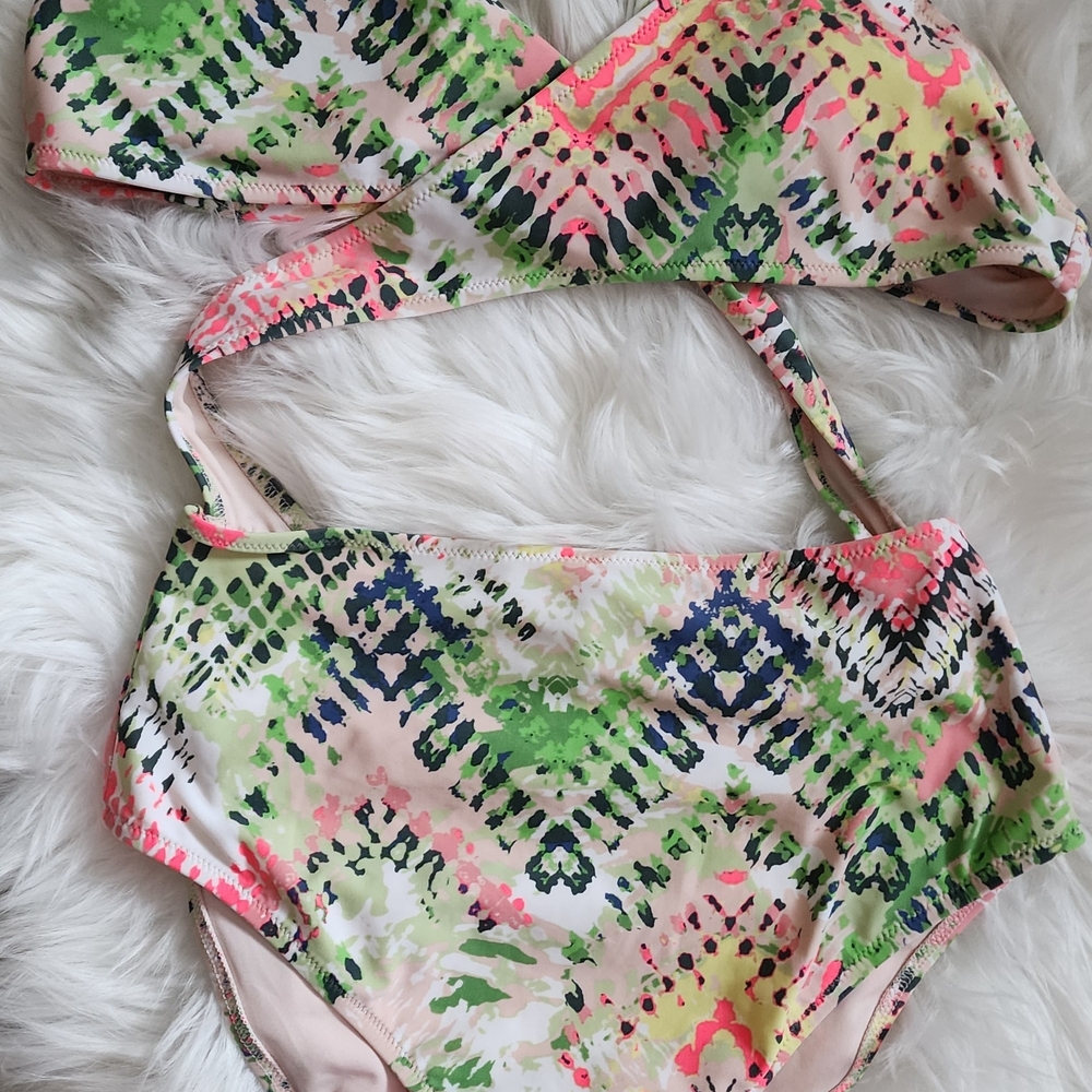 Aerie Multicolor Patterned One Piece Swimsuit - image 1